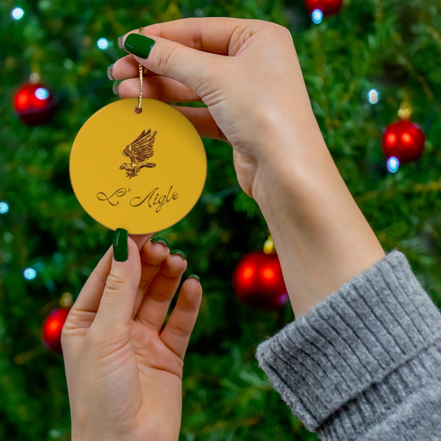 Ceramic Ornament, University of Southern Mississippi Golden Eagles