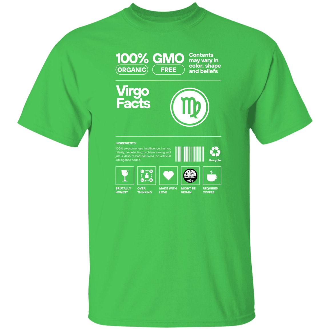 Virgo Nutrition Facts Unisex T-Shirt