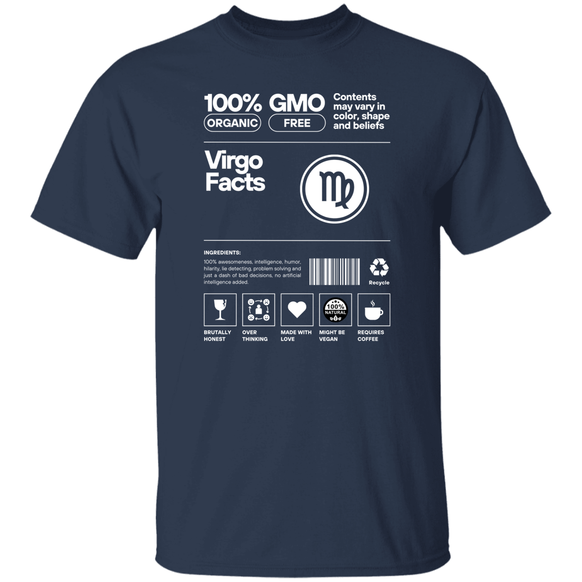 Virgo Nutrition Facts Unisex T-Shirt