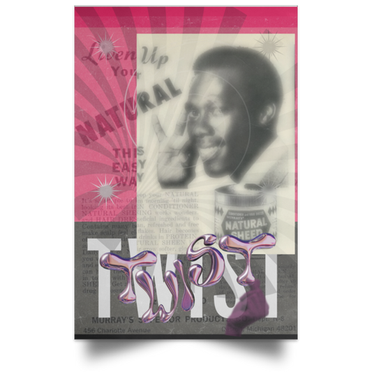 Natural Twist Satin Portrait Poster