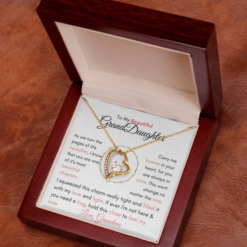 To My Granddaughter, Granddaughter birthday, My Daughter Necklace