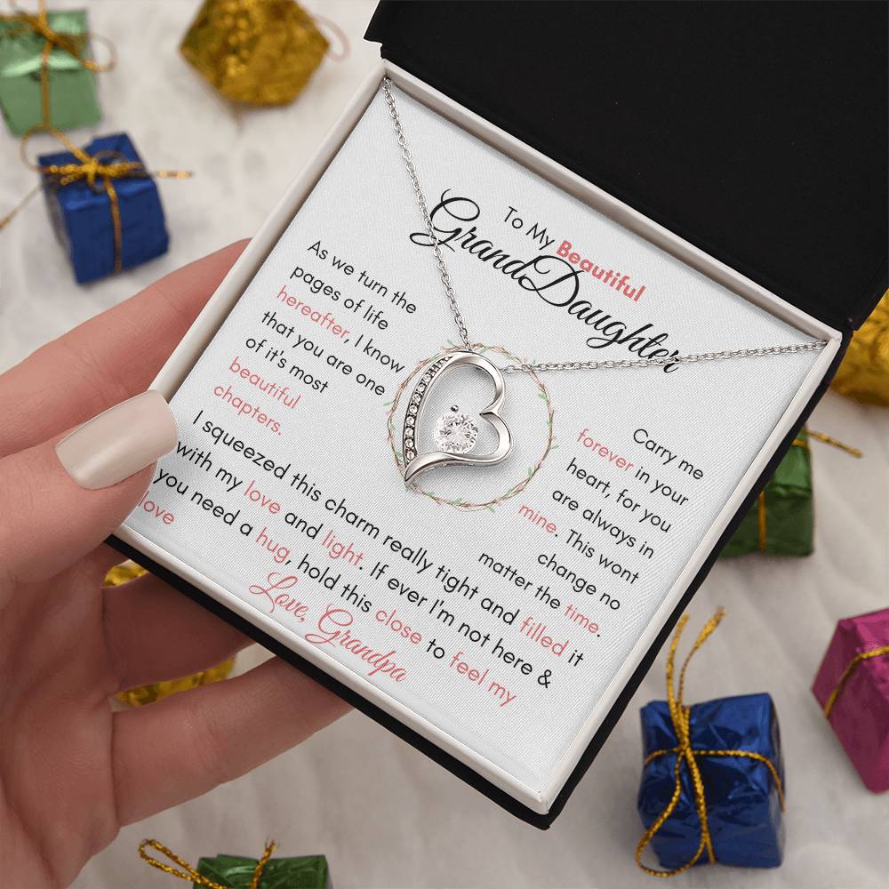 To My Granddaughter, Granddaughter birthday, My Daughter Necklace