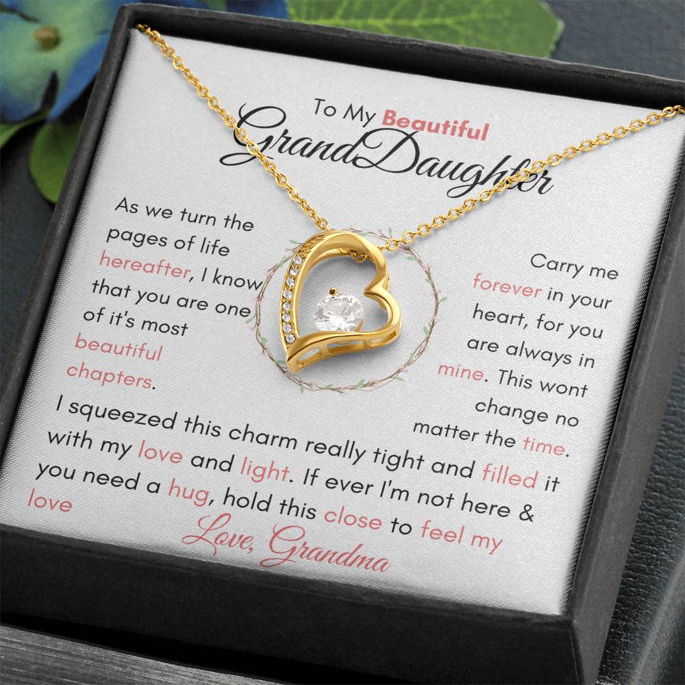 To My Granddaughter, Granddaughter birthday, My Daughter Necklace